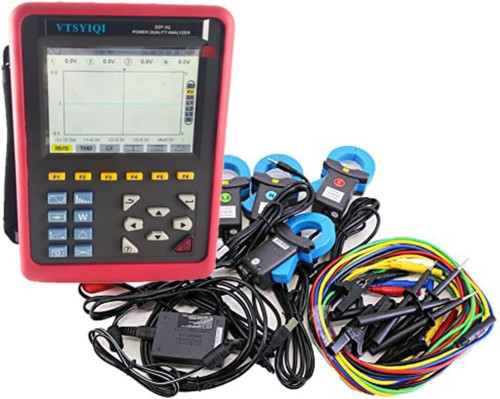 New Energy Quality Analyzer with Current Clamp 0.10100A Starting Current Monitoring Power Quality Analyzer - Product Image