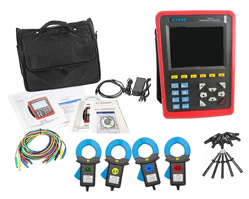 New Power Quality Analyzer 3 Phase Power Quality Meter With 4PCS 100A Current Clamp 2024 - Product Image