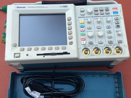 Used Tektronix TDS 3034 four-channel, 300 MHz, 2.5 GSs digital phosphor oscilloscope  - Product Image