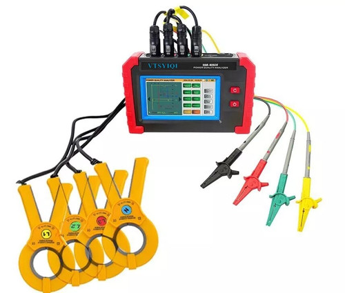 New 3 Phase Power Quality Analyzer with Current Clamp Range 1.0A1000A USB Interface - Product Image