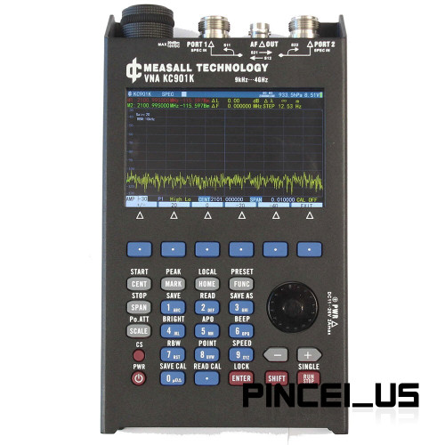 New MEASALL KC901K 4GHz VNA Vector Network Analyzer Spectrum RF Multimeter w2 Port  - Product Image