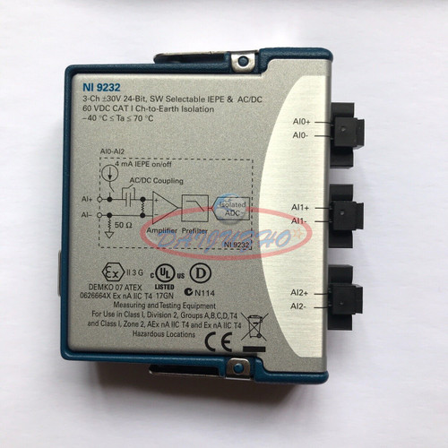 Used ONE USED NI-9232 NI 9232 C Series Sound and Vibration Input Module  - Product Image