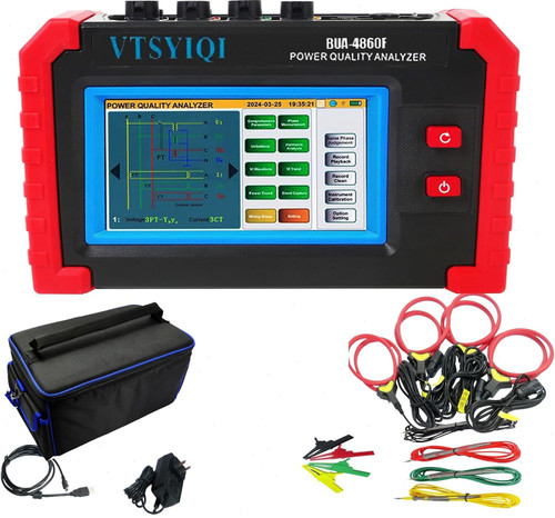 New 3 Phase Power Quality Meter with Current Clamp Range 10A6000A CT Size ?300mm Power Quality Analyzer - Product Image