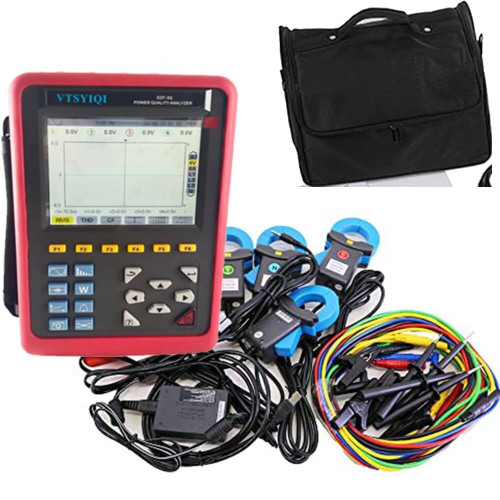 New 3 Phase Power Quality Analyzer Meter Power Quality Logger with Current 1.0-1000A - Product Image