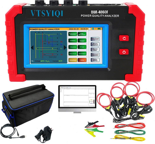 New Portable Power Quality Analyzer with Current Clamp Range 10A6000A CT Size ?50mm - Product Image