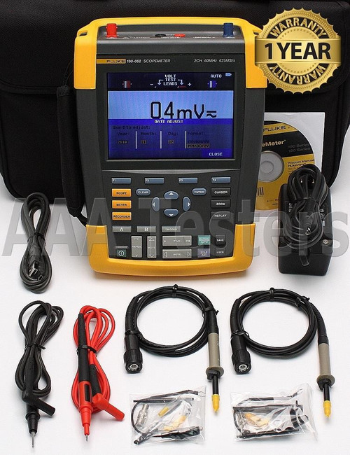 Used Fluke 190-062 Series II Scopemeter 2 Channel 60MHz Oscilloscope - Product Image