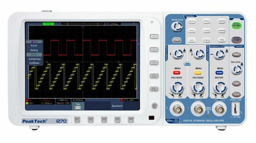New Peaktech P1270 Digital Storage Oscilloscope 300MHz 2-Channels 2.5 GSs DSO - Product Image