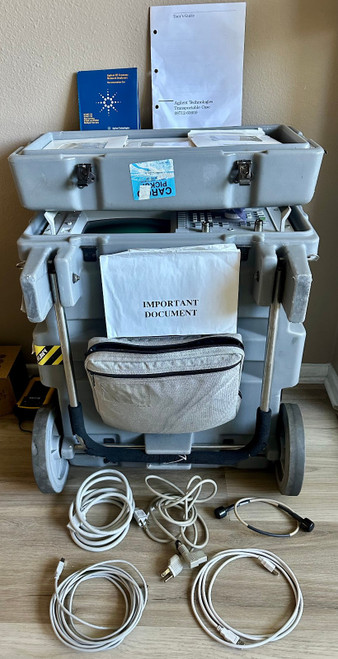 Used Agilent 8712ESOPT101 RF 300kHz-1300 MHz Network Analyzer w Wheeled Hard Case - Product Image