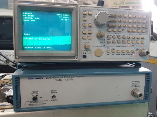 Used Tektronix Spectrum Analyzer 2712 GPIB  External Tracking Generator 2707 2712, 2707 - Product Image
