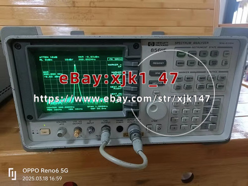 Used HP 8561E Spectrum Analyzer 30 Hz to 6.5 GHz Expedited Shippingxjk - Product Image