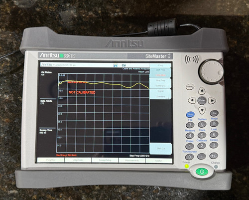 Used Anritsu Sitemaster S361E Options 1021 w Calibration and PS Excellent Condition - Product Image