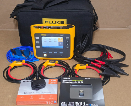 Used Fluke 1734 Three Phase Electrical Energy Power Logger Analyzer Great Condition - Product Image