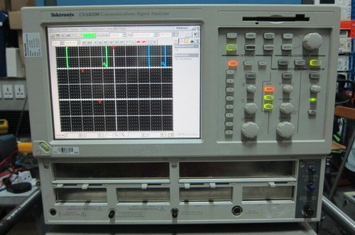 Used Tektronix CSA8200 Communications Signal Analyzer with Front Protective Cover - Product Image