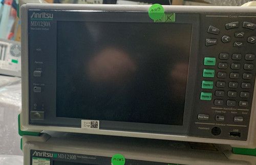 Used Anritsu MD1230A Data Quality Analyzer W MU120111A Modules WITH OPTIONS 03,47 - Product Image