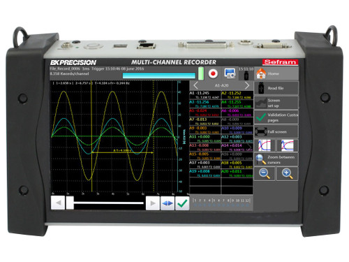 New BK Precision DAS240-BAT - Portable Multi-Channel Recorder with Battery - Product Image