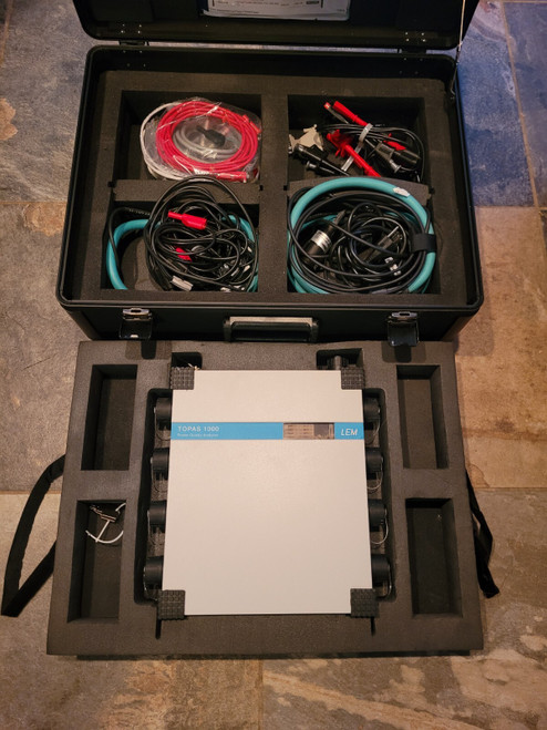 Used Fluke 1760 LEM Topas 1000 Power Quality Analyzer Data Logger Current Loops Case - Product Image
