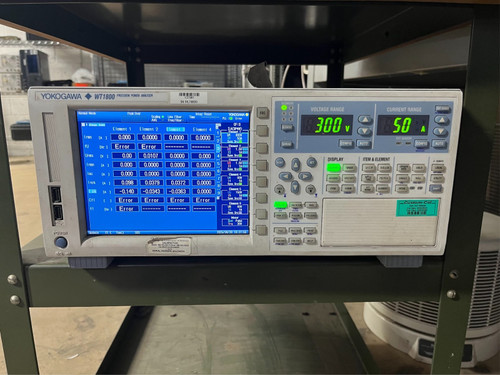 Used Yokogawa WT1800 Power Analyzer DC-5MHz  4x 50A Elements OPT EX6,G5,MTR TESTED - Product Image