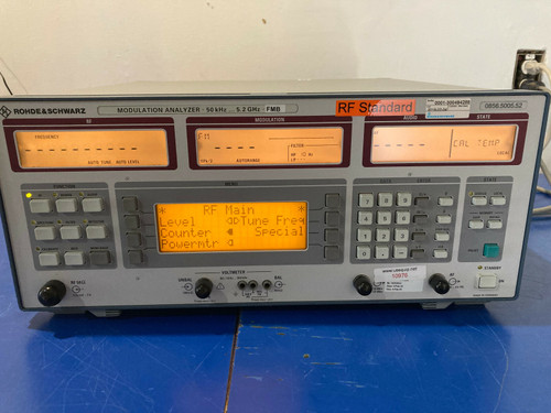 Used 10976 Rohde  Schwarz FMB MODULATION ANALYZER 5.2GHZ FMA-B1, B2  B4 ATENUATOR 2 - Product Image