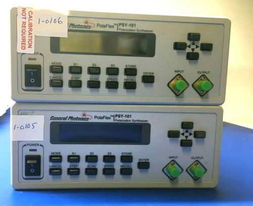 Used General Photonics PolaFlex PSY-101 Fiber Optic Polarization Synthesizer PSY101 - Product Image