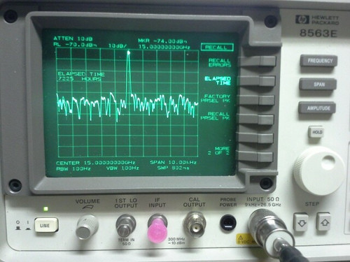 Used HP 8563E Spectrum Analyzer, 9kHz to 26.5GHz used for 7200 hours P E R F E C T - Product Image