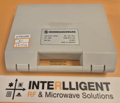 Used RS Rohde  Schwarz FS-Z90 60-90GHz WR12 E-band Waveguide Harmonic Mixer, Tested - Product Image