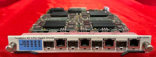 Used Spirent LAN3325A 4-Port, Dual Media, 101001000 Mbps and Gigabit Ethernet Fiber - Product Image