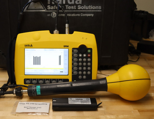 Used Narda SRM-3006 Selective RF Radiation Meter w 350103 3-Axis Antenna 3GHz GOOD SRM-3006, 3501/03, 3602/01 - Product Image