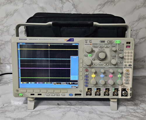 Used Tektronix MDO4104-6 Mixed Oscilloscope, 6 GHz Spectrum , 4Ch, OptDPO 4COMP Comp - Product Image