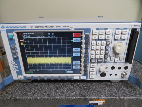 Used Rohde  Schwarz FSP30 9 kHz to 30 GHz Spectrum Analyzer PO74 - Product Image