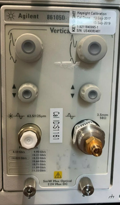 Used Agilent 86105D Optical Electrical Module 35 GHZ 750-1650nm Calibrated 86105d - Product Image