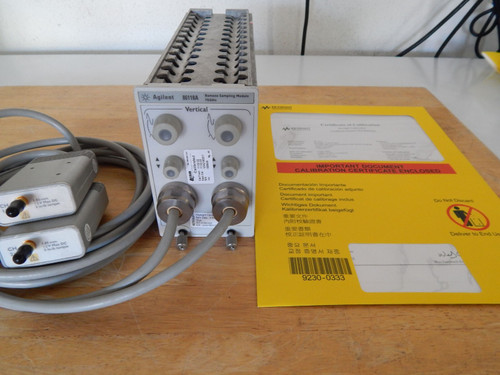 Used Agilent 86118A 70 GHz dual remote sampling head  module, Opt CFG001, NIST 2 - Product Image