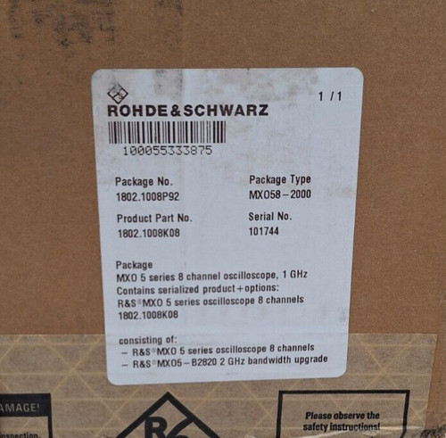 New BRAND NEW Rohde  Schwarz MXO58-2000 Oscilloscope MXO5-B2820 2 GHz 8 ch MXO 5 - Product Image