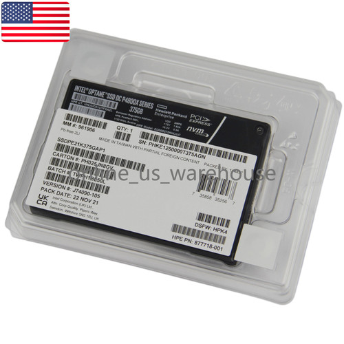 New New HP SSDPE1K375GAP1 Intel Optane P4800x 375GB SSD U.2 NVME PCIE - US Stock SSDPE1K375GAP1 SSDPE21K375GAP1 - Product...