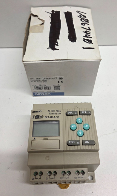 New NEW IN BOX OMRON 100-240V PROGRAMMABLE RELAY ZEN-10C1AR-A-V2 - Product Image