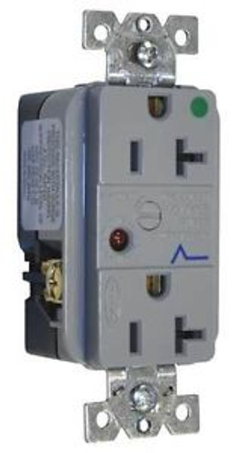 Hubbell Wiring Device-Kellems Hbl8362Gysa Receptacle,20A,125Vac,5-20R,2P,3W G690