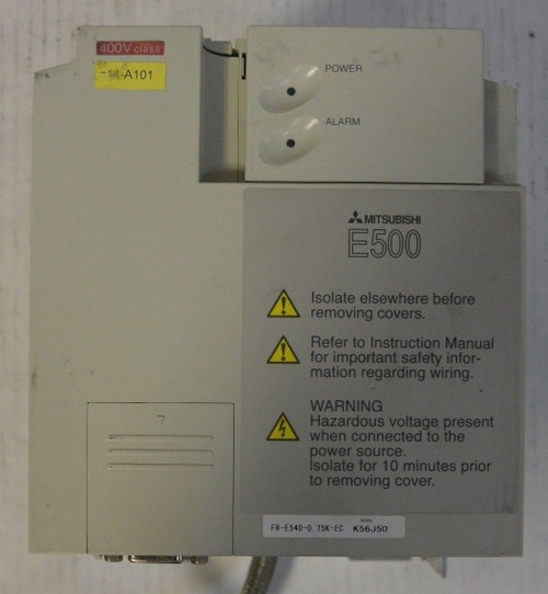 Used MITSUBISHI E500 FR-E540-0. 75K-EC .75kW INVERTER - USED - Product Image