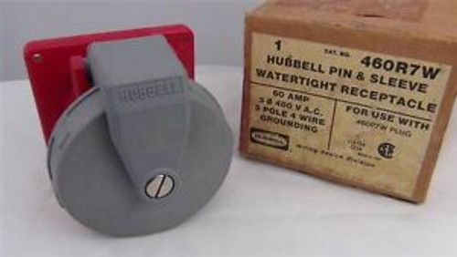 Hubbell 460R7W Pin & Sleeve Watertight Receptacle - New - Never Installed