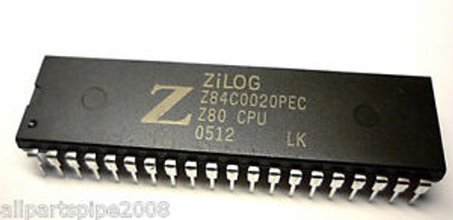 100p, Z84C0020PEC Z84C0020 NMOS/CMOS Z80 CPU CENTRAL PROCESSING UNIT DIP-40 teng