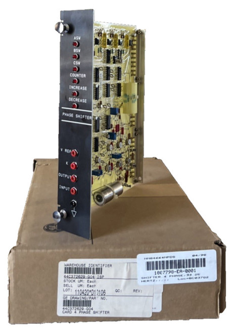 New GENERAL ELECTRIC GE 44C372629-G04 PHASE SHIFTER BOARD - Product Image