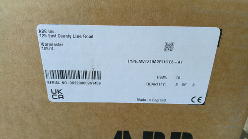 New ABB AWT210 AWT210A2P1H1E6-A1 2-Wire Transmitter - Product Image