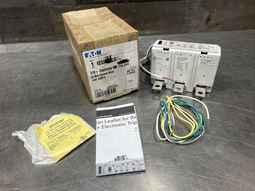 New Eaton KES3125LSIG Trip Unit KES 3P 400A 600V 5060Hz Nos Surplus - Product Image