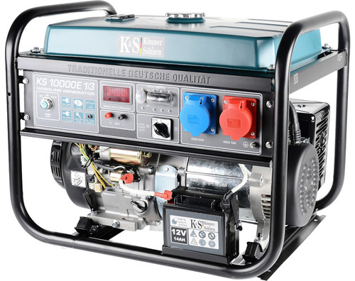 New Emergency power unit KS10000E-13 power generator VTS gasoline 8KW 230V 400V KS10000E-1/3 - Product Image