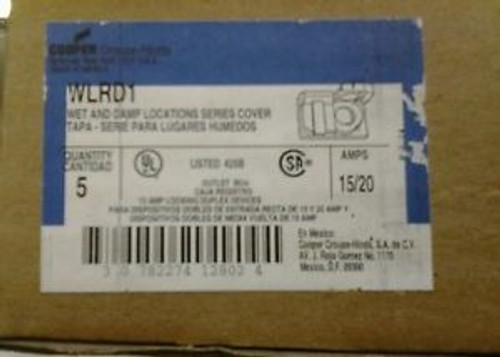 Crouse Hinds Wlrd1 Duplex Receptacle Cover Box Of 5