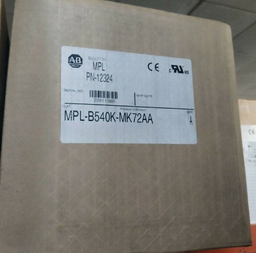 New Allen-Bradley Mpl-B540K-Mk72Aa Ab