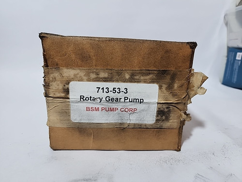 New Bsm Pump Corp 713-53-3 Rotary Gear Pump