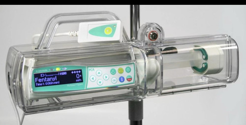 10273 MP B BRAUN PERFUSOR PCA SYRINGE PUMP with lockbox model no : 8713080U