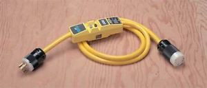 Gfci In-Line Cord Set, Type Heavy Duty, Voltage Rating 120/240V, Amps 30