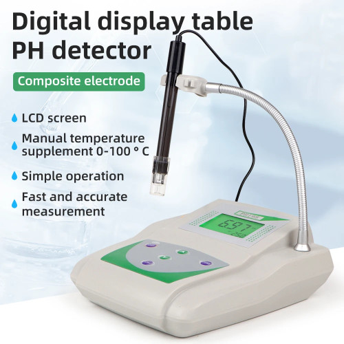 Digital Desktop Ph Meter Large Lcd Display Water Quality Tester Ph Meter Phs-25c