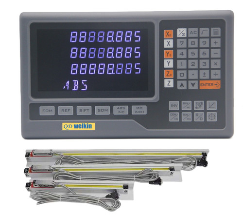3-axis Digital Readout Dro Linear Scale for Mill (complete Dro Kit)