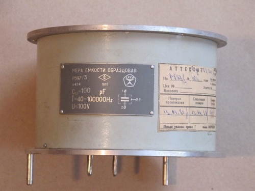 Gr / General Radio 1403-D Standard Air Capacitor 100 Pf +/- 0.1% 1403D